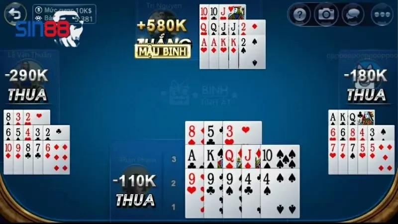 Cách chơi mậu binh Sin88