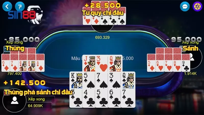 Luật chơi mậu binh sin88